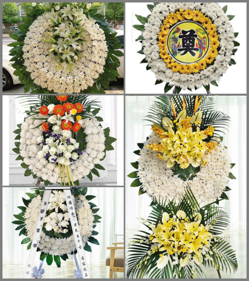 四川成都邛崃市桑园镇童桥村花圈速递